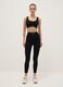 Black regular fit sports tank top_1