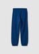 Blue organic cotton jogger trousers_1