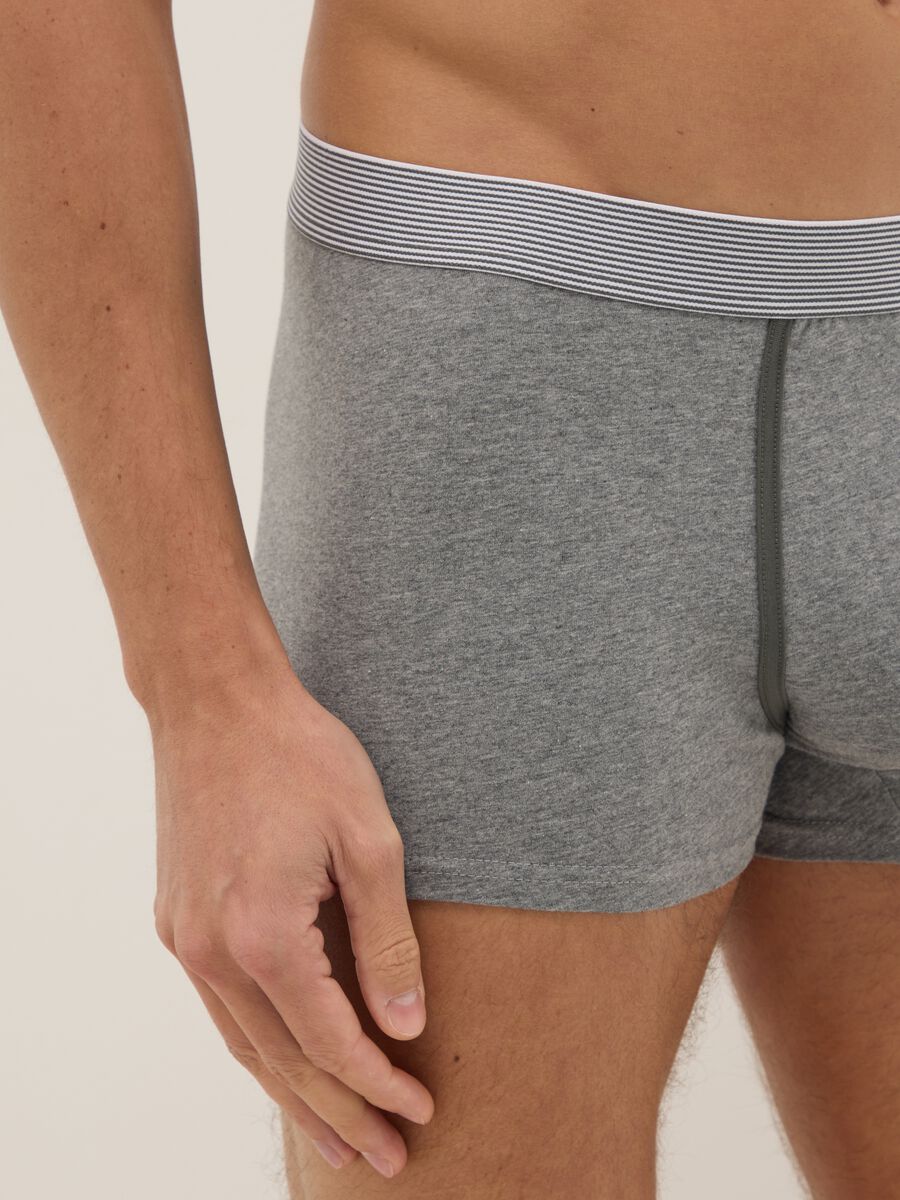 Tripack boxer in cotone organico elasticizzato multicolor regular fit_3