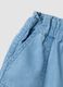 Sky-blue pure cotton shorts_3