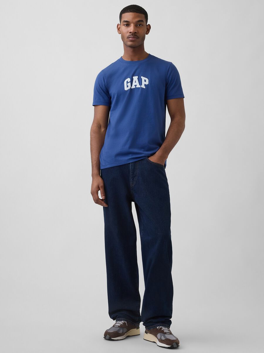 Short-sleeve pure cotton logo T-shirt_2