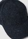 Blue baseball cap in wool and viscose blend_1