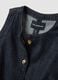 Blue denim waistcoat in pure cotton, regular fit_1