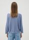 Light blue viscose and linen blend V-neck jumper_3