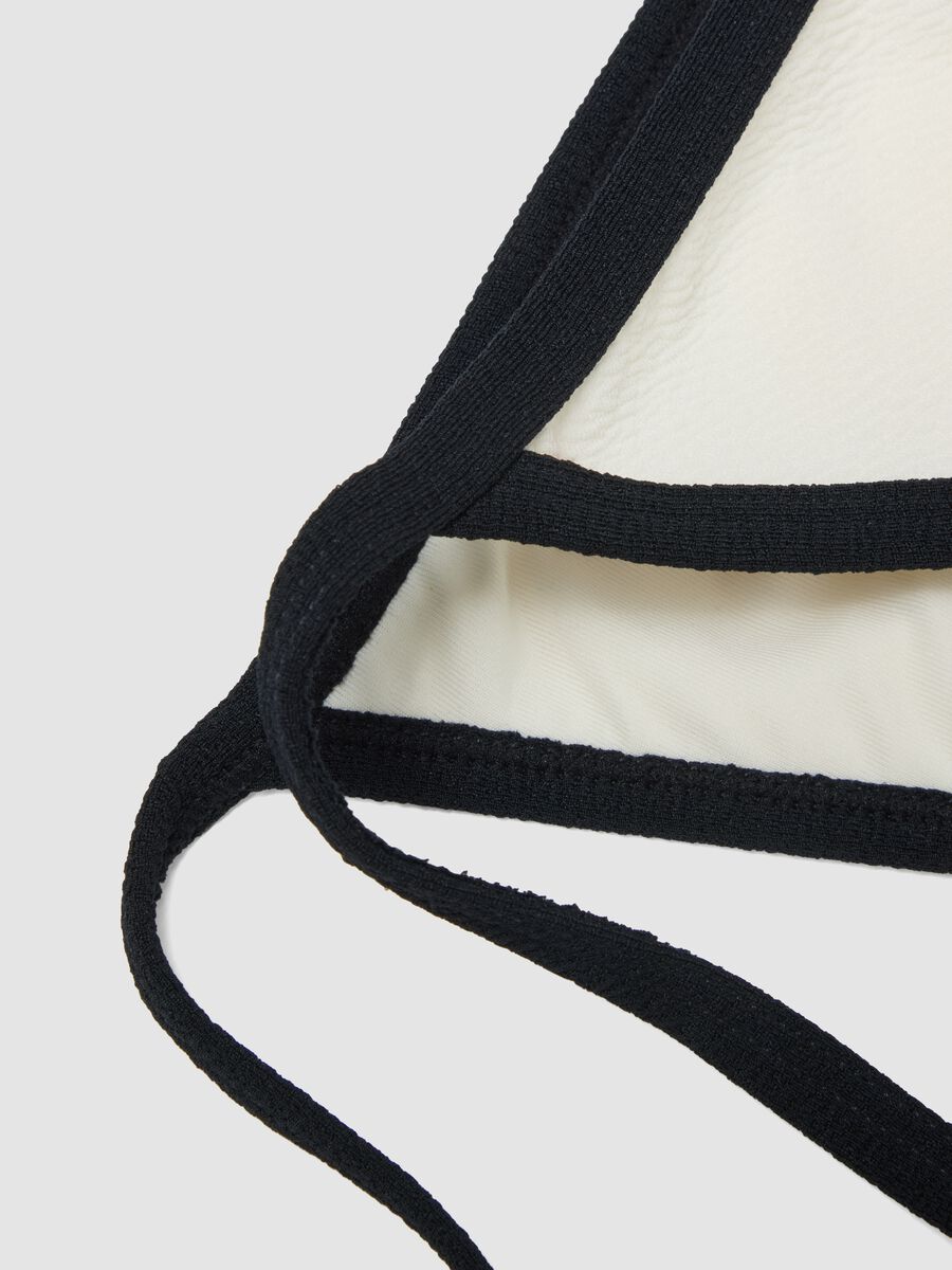 Black and white stretch bikini bottoms with tie sides_5