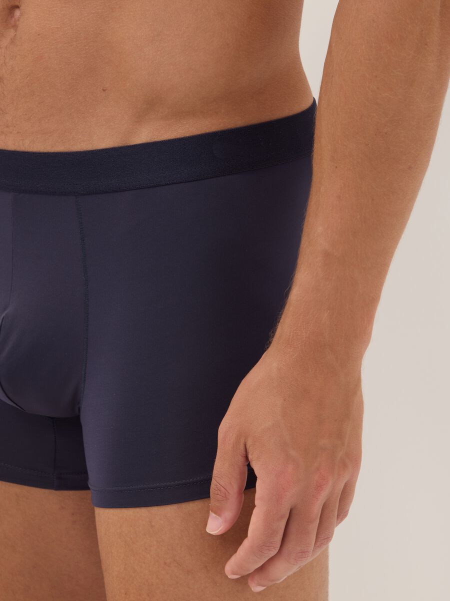 3-pack of blue stretch microfibre boxers_3