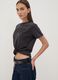 Grey pure cotton regular-fit T-shirt with AC/DC print_0