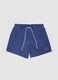 Navy blue swim boxer shorts with drawstring_4