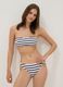 Blue and white striped stretch bikini bottoms_0