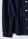 Blue denim jacket in pure cotton regular fit with buttons_5
