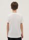 White pure cotton regular-fit boys&rsquo; T-shirt with prints_1