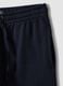 Blue cotton-blend shorts with elasticated waist, regular fit_5