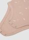 3-pack of pink and beige organic cotton short-sleeve bodysuits for babies and toddlers_3