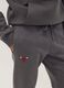 Grey cotton-blend joggers with drawstring and Chicago Bulls print_3