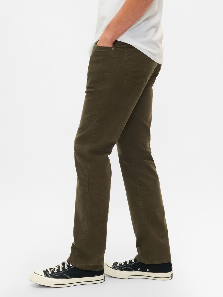 Straight-fit trousers in stretch corduroy_3