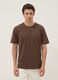 Brown pure cotton relaxed-fit T-shirt_2
