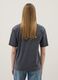Grey pure cotton relaxed fit T-shirt with print_3