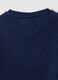 Blue pure cotton children's t-shirt regular fit with embroidered car_3
