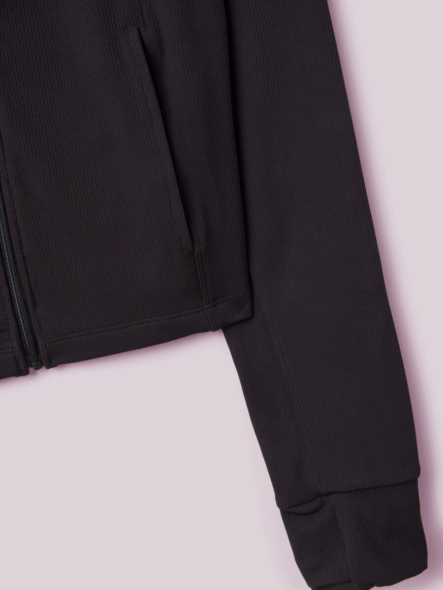 Full-zip sportiva in tessuto elasticizzato a costine ALTAVIA STUDIO_5