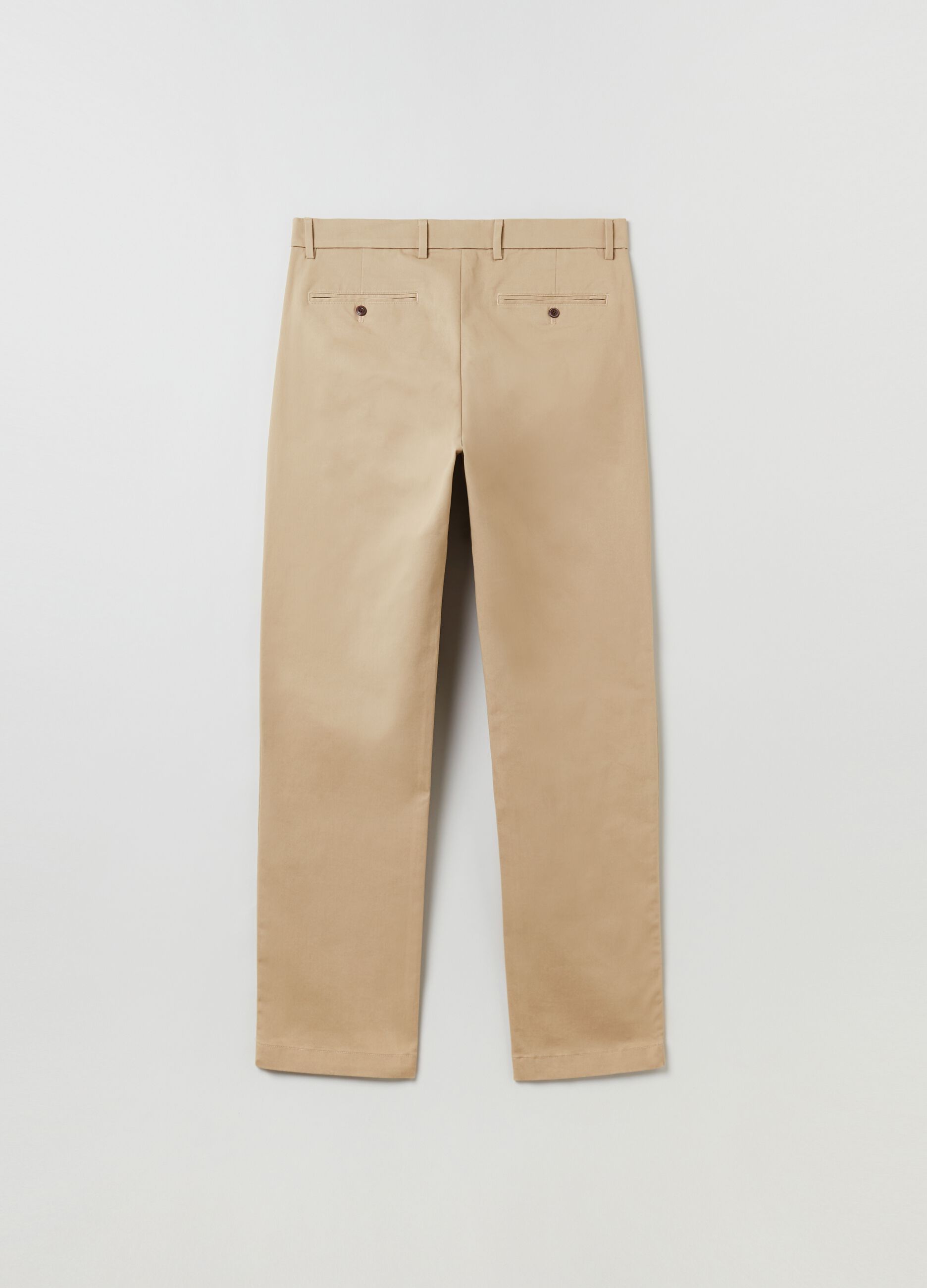 Skinny-fit chino trousers in stretch cotton