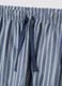 Blue pure organic cotton pyjamas with grandad collar, regular fit_5