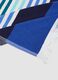 Blue pure cotton striped beach towel_2