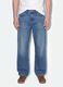 Blue denim jeans in pure cotton, loose fit_2