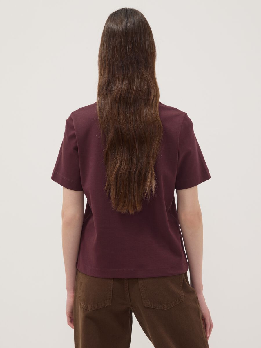 T-shirt The Iconic Tee viola in puro cotone relaxed fit_3