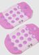 Girls' purple cotton blend socks with cat, regular fit_1