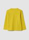 Yellow long-sleeve organic cotton T-shirt_1