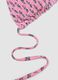Pink triangle bikini top in stretch fabric_5