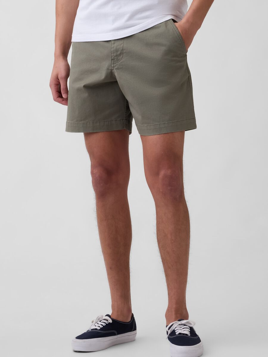 Stretch cotton shorts_2