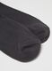 Black Midi Cotton Blend Socks_2