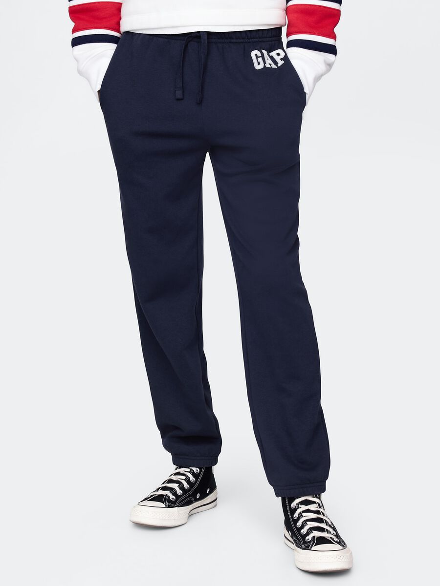 GAP Kids navy blue cotton-blend trousers_1