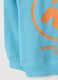 Children's oversized blue pure cotton sweatshirt with print_3