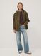 Green rain jacket with zip and hood_1