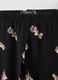 Girls' Black Stretch Cotton Skinny Fit Leggings with Prints_2
