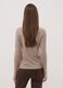 Beige stretch viscose crew-neck T-shirt_3