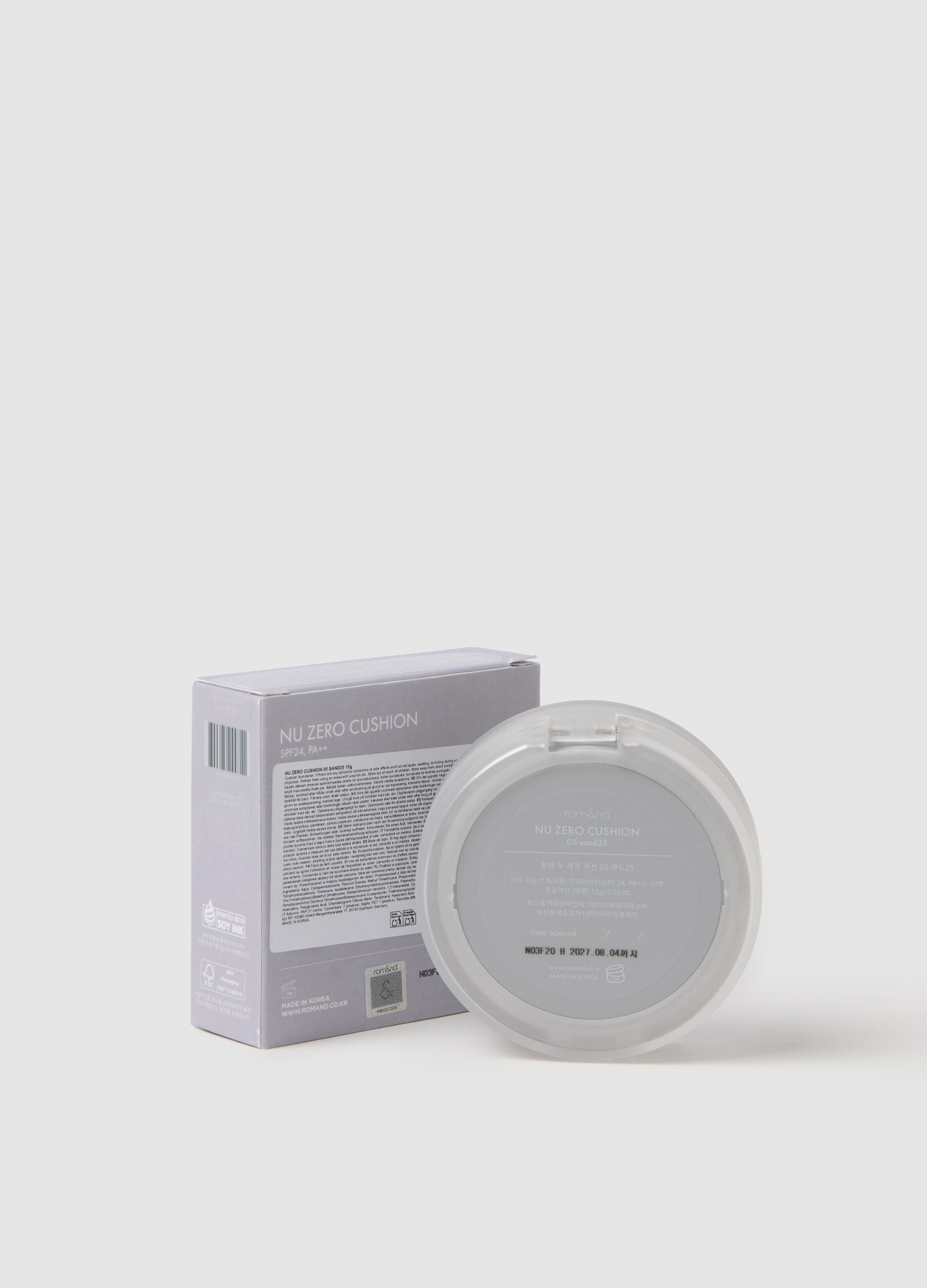 ROM&ND NU ZERO CUSHION 05 SAND25 CUSHION FOUNDATION - Korean make-up