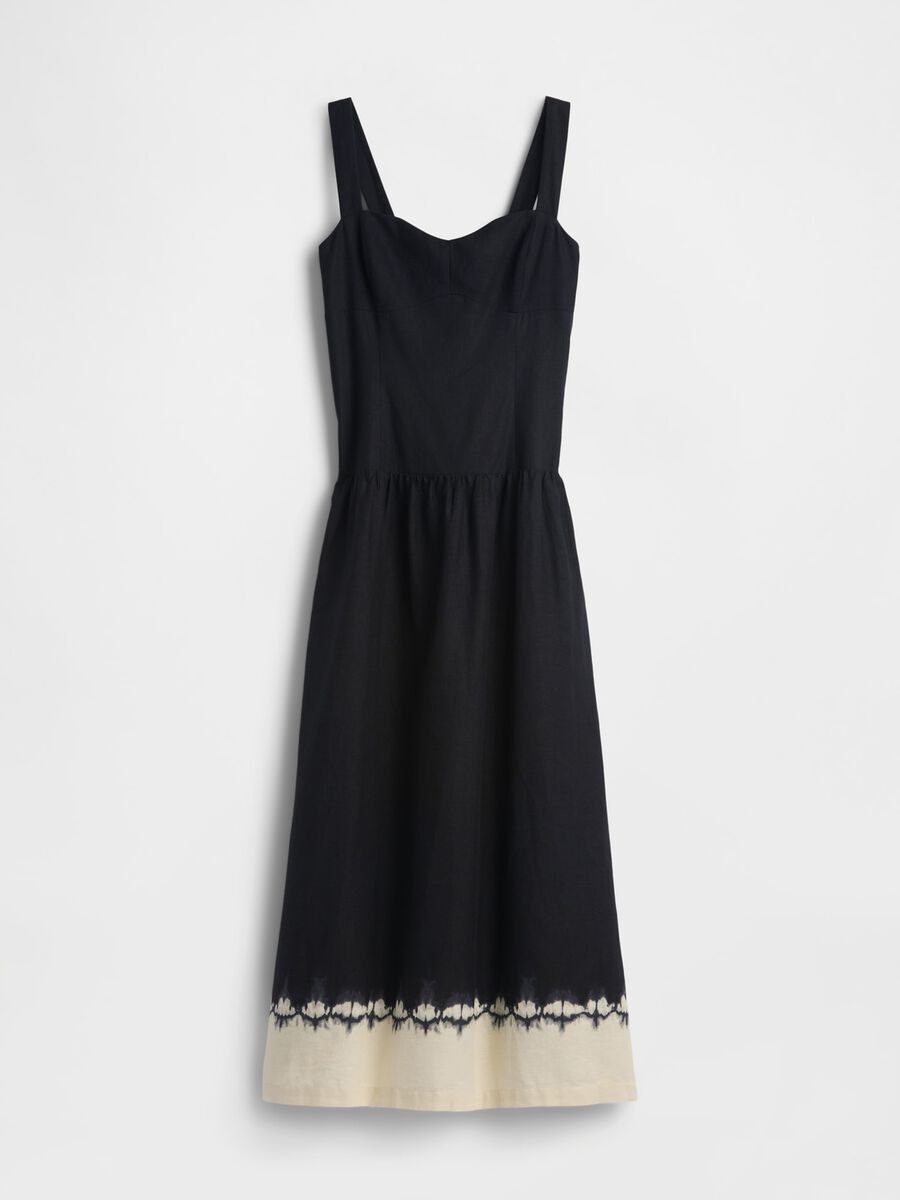 Linen-blend midi dress_5