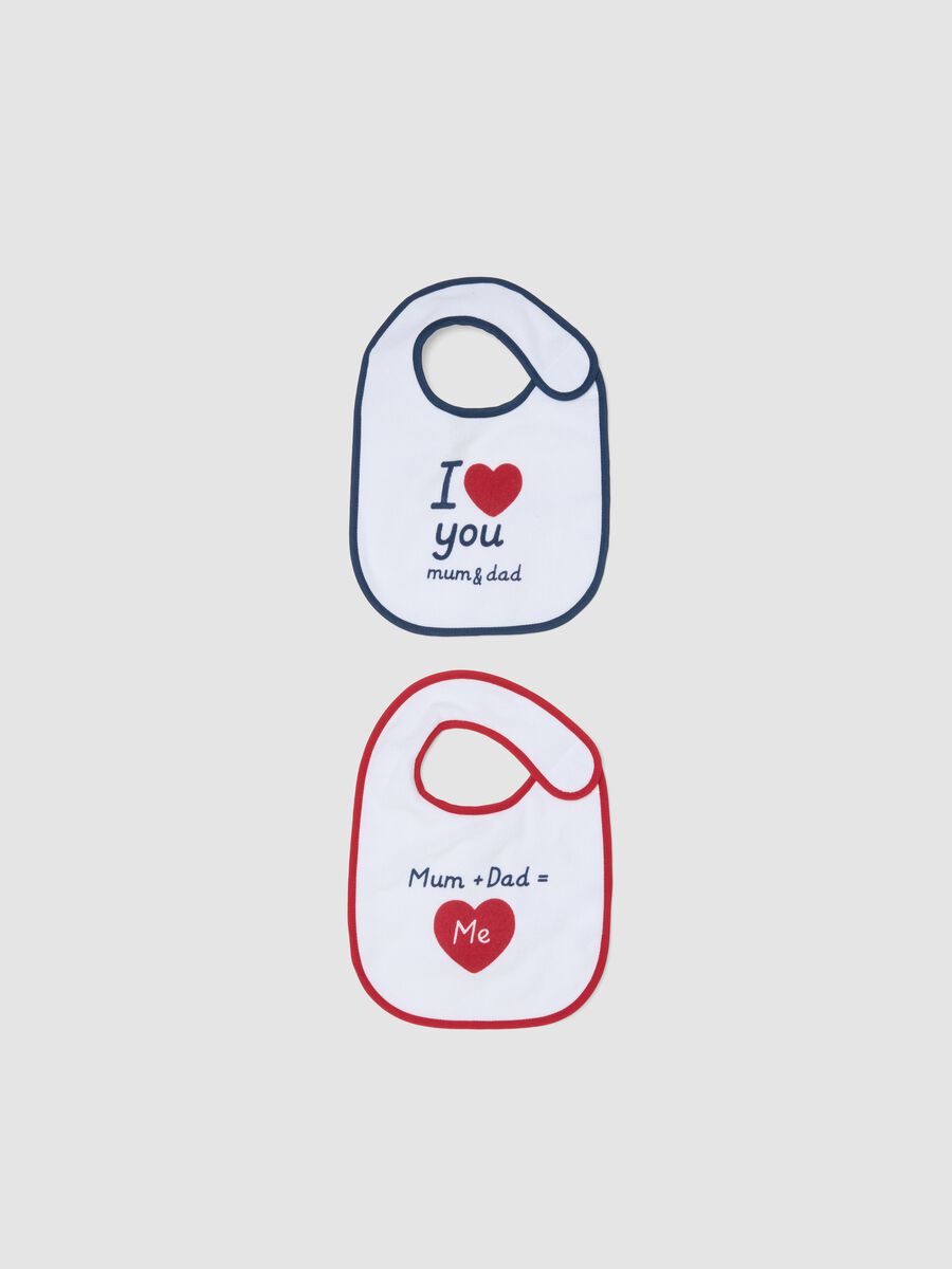 Unisex multicolour pure cotton bibs &ndash; 2-pack_0