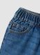 Girls&rsquo; blue wide-leg pure cotton jeans with elasticated waist_2