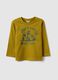 Green pure cotton regular fit t-shirt for baby_0