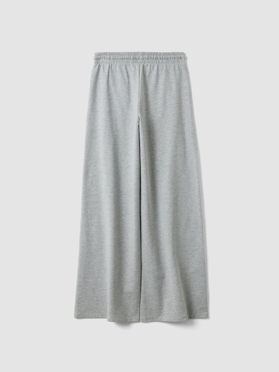 Grey baggy-fit jogger trousers in pure cotton_2