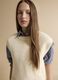 White crew-neck wool-blend oversized gilet_0