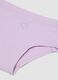 Girls&rsquo; purple stretch organic cotton briefs with star detail_2