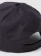 Black pure cotton baseball cap with adjustable closure_2