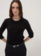 Black fitted sweater_0