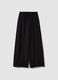 Black palazzo trousers in a viscose blend_4