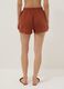 Brown pure cotton shorts_3